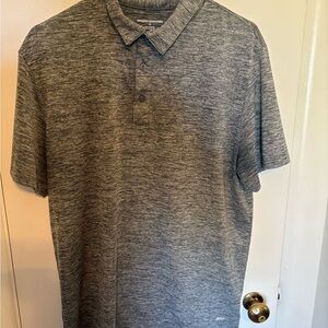 Amazon Essentials Men's Heathered Gray Polo Shirt